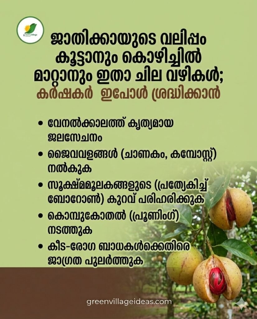 ജാതിക്കായുടെ വലിപ്പം കൂട്ടാനും കൊഴിച്ചിൽ മാറ്റാനും ഇതാ ചില വഴികൾ; ജാതി കർഷകർ ഇപ്പോൾ ശ്രദ്ധിക്കാൻ 1000161132 825x1024